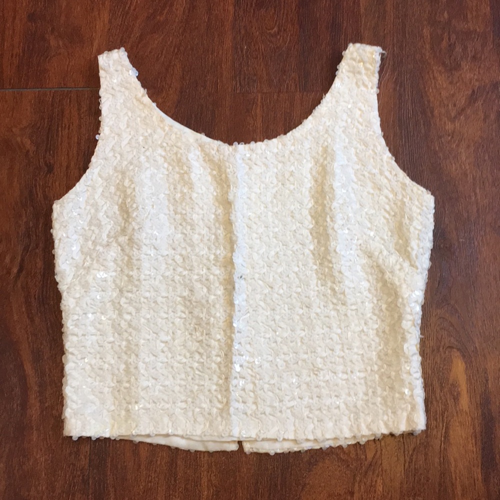 Vintage 1950s Sequined Crop Top